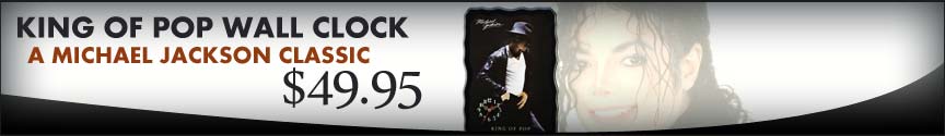 KING OF POP WALL CLOCK